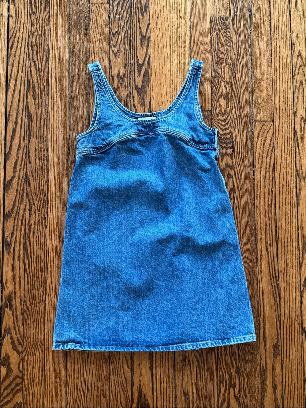 Frame Denim Medium Blue Denim Mini Dress